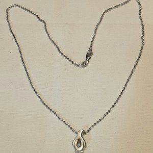 Alex Woo Penguin Sterling Silver Necklace